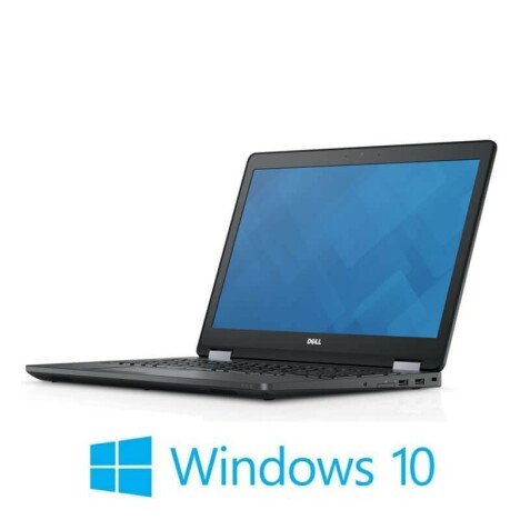 Laptop Dell Latitude E5570, Intel i5-6300U, SSD, 15.6 inci, Webcam, Windows 10 Home